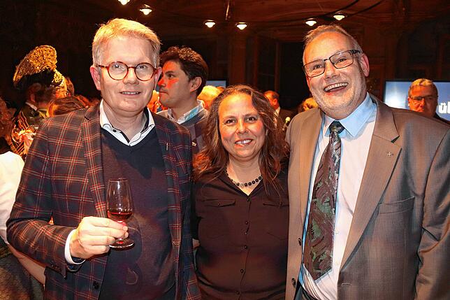 Bernd Walter, katholischer Stadtpfarrer, Annette Schöllhorn, Pastorin der evangelisch-methodistischen Kirche, und Kai Tilgner, ...