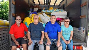 Fast jeden Monat holt der Lkw des Vereins Hoffnung und Hilfe Freudenstadt die Spenden ab und transportiert sie unentgeltlich ins Lager ...