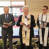 Die drei Bad Säckinger Pfarrer haben die neue Sporthalle gesegnet. Von links: Der evangelische Pfarrer Winfried Oelschlegel, Dekan Peter ...