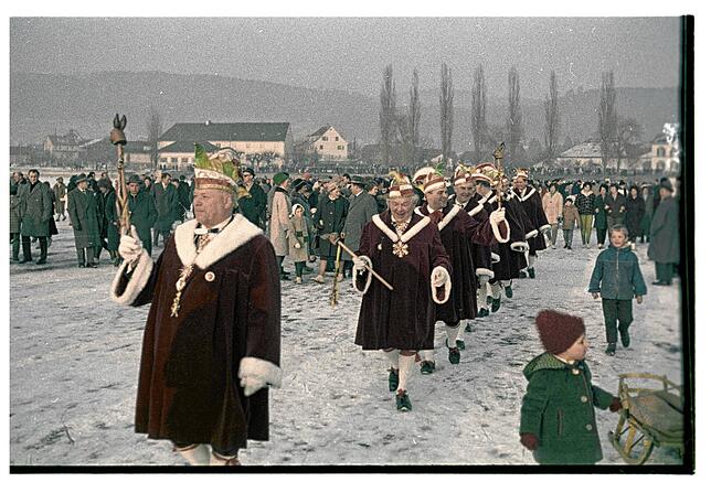 Bild 5: Bilder von der Fasnacht bei der Seegfrörne im Jahr 1963