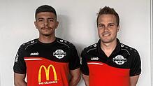 Zurück beim FC Wallbach: Sportchef Matthias Wenk (rechts) freut sich über die Rückkehr des ehemaligen Jugendspielers Angelo Podda, der ...