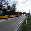 Damit der Bus von Rheinfelden zur Roche in Kaiseraugst nicht im Stau stecken bleibt, soll eine eigene Fahrbahn gebaut werden.