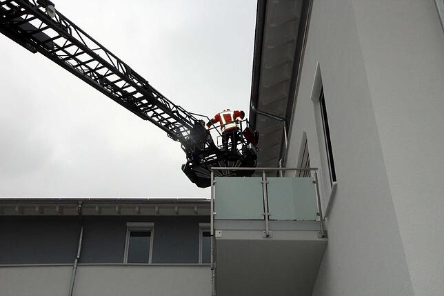 Bild 32: Bilder von der Drehleiter-Demonstration der Feuerwehr Blumberg