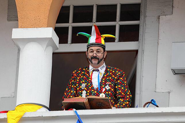 Bild 1: So launig war die Ordensverleihung des Narrengerichts zu Stocken trotz Corona-Bedingungen