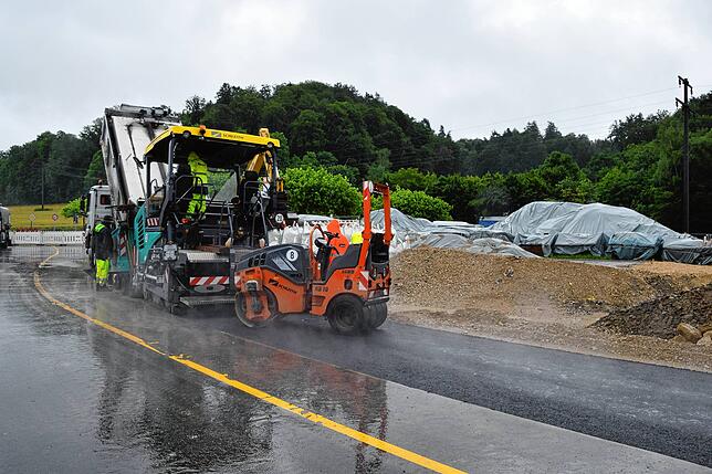 Bild 9: Wieder Hochwasser: So sieht es gerade an der L194-Baustelle beim Stockacher Freibad aus