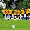 Die Spieler des FC Öhningen-Gaienhofen in Jubellaune: Gleich achtmal trafen sie zum Bezirksliga-Auftakt gegen den FC Steißlingen. Ein ...