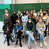 Die Schüler der Klasse BKW 12 des Berufschulzentrums Stockach (BSZ) mit ihrer Lehrerin Daniela Wenger.