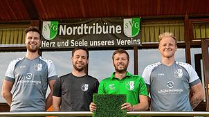 Das Vorstandsteam des SV Gündelwangen (von links): Thorsten Schübel, Fabian Schübel (Vorsitzender Förderverein), Markus Jehle und Jakob ...