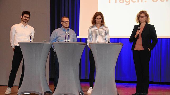 Fragen zur kommunalen Wärmeplanung in Bad Säckingen beantworten (von links): Johannes Jacobs von Greenventory, Philipp Stiegeler von den ...