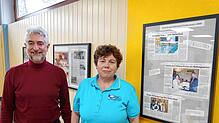 Bürgermeister Michael Thater und die Vorsitzende des Fördervereins, Christine Mattes, eröffneten die Ausstellung im Wehrer Hallenbad. ...