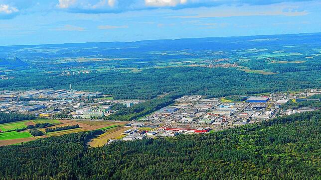 Die Gewerbesteuer &ndash; hier ein Blick auf das Gewerbegebiet östlich der Kernstadt Singen &ndash; gehört zu den wichtigsten ...