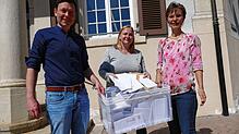263 Stellungnahmen wurden nun laut Michael Wagenknecht, Angelina Wild und Simone Bernhart im Rathaus Bonndorf abgegeben. Foto: Stefan ...