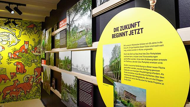 Der Zoo Basel blickt 25 Jahre in die Zukunft. Eine Ausstellung informiert Besucher über den Weg zum Zolli 2049.