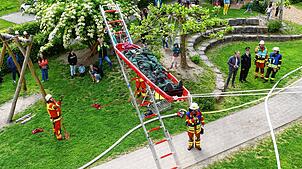 Bild : Viel Spaß und Freude gab es bei der Feuerwehr-Jahresübung in Bermatingen