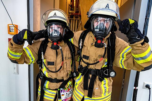 Bild 1: Atemberaubende Höchstleistungen beim Towerrun 2025