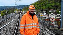 Der Projektleiter der Brückensanierung: Jakob Riediker ist Fachmann für die Eisenbahn-Bauwerke bei der SBB und auch verantwortlich für ...