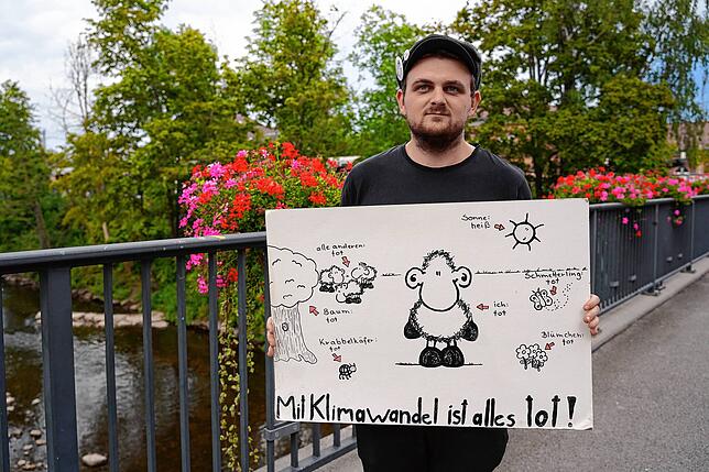 Tim Sickinger aus Vöhrenbach von Fridays for Future Villingen-Schwenningen.