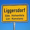 Das Ortsschild von Liggersdorf, wo ein Mann getötet worden ist.