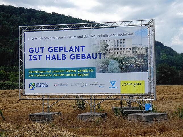 Hier baut der Landkreis Waldshut das neue Zentralkrankenhaus.