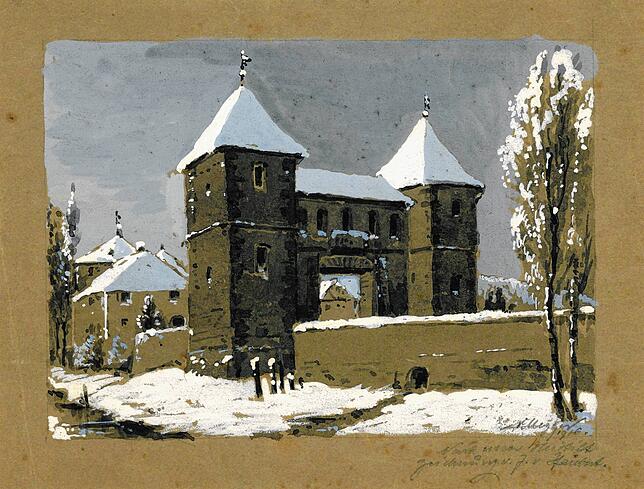 Stadtrentamts-Verwalter Franz Xaver Ullersberger versuchte vergeblich, das mittlere Wiestor 1843 durch eine Eingabe beim Magistrat vor ...