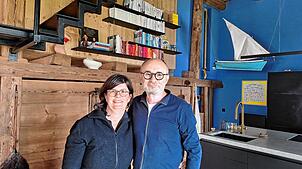 Oliver Ramme und Vera Dreßen haben eine alte Scheune in Grüningen zu ihrem Wohnhaus umgebaut.