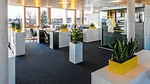 Dieses Bild zeigt ein Büro bei der J. Wagner GmbH in Markdorf im April 2021. Zu diesem Zeitpunkt arbeiteten etwa 85 Prozent der ...