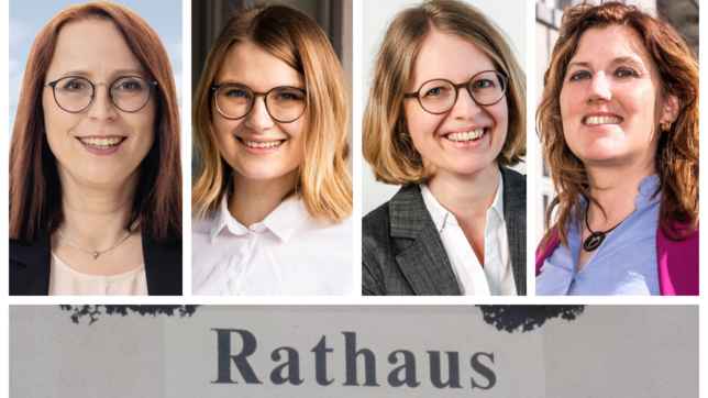 Sie wollen Bürgermeisterin von Ostrach werden: Ina Schultz, Lena Burth, Nicole Baur und Heike Sonntag.