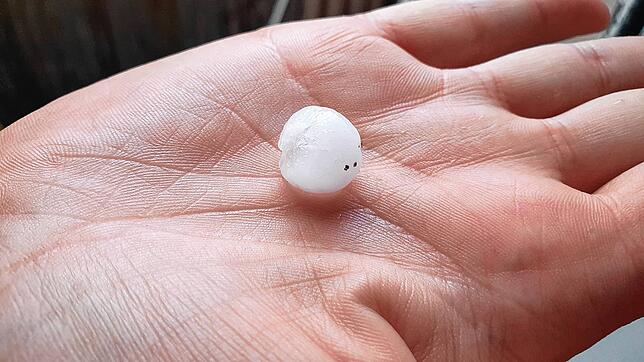 Hagel am 30. Juni 2022 in Wehr