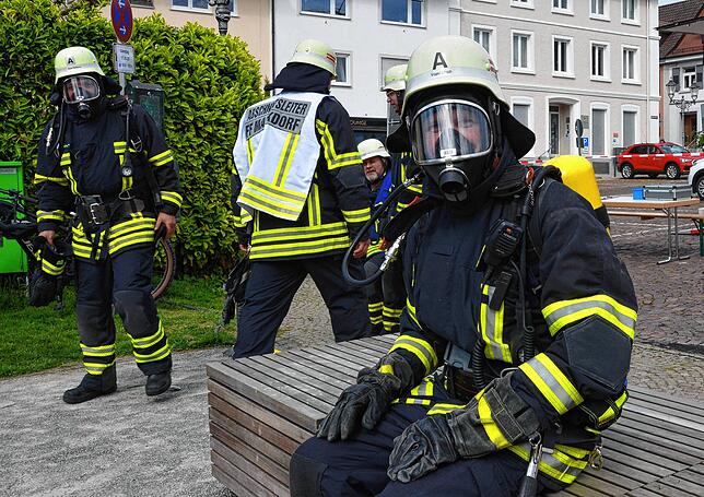 Bild 1: Die besten Bilder der Jahreshauptübung der Freiwilligen Feuerwehr Markdorf – Teil 1