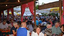An diesem Wochenende werden auf dem Stadtfest zahlreiche Besucher erwartet. In den Lauben kann sich dann zum Beispiel ein kühles Bier ...
