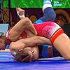 Die entscheidende Szene beim Finale in Belgrad. Aline Rotter-Focken schultert ihre Gegnerin.