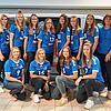 Die Volleyballerinnen des TV Villingen spielen mit (hinten von links): Co-Trainer Robert Senk, Physiotherapeutin Ilse Maiwald, Nikola ...