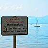 Immer wieder findet sich scharfe Munition im Bodensee. Beim Niedrigwasser 2018 warnte die Stadt Lindau Strandläufer und Badegäste mit ...