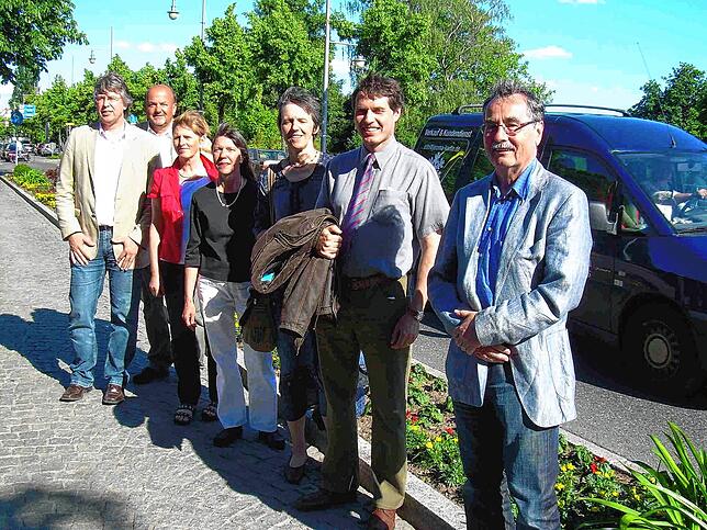 2009: Bündnis Pro B 31 (von links): Eberhard Ortlieb, Norbert Fröhlich, Ursula Klink-Eberhard, Gaby Lamparsky, Anita Wenger, Dieter ...