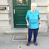 Ottilie Fuchs wird im Dezember 98 Jahre alt und lebt seit Beginn der 1950er Jahre in der Wohnung im Petershausen.