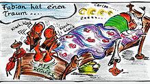 Es ist die Nacht vom Hemdglonker auf den Schmutzige Dunschtig 2021. Fabian Dieterle, seines Zeichen Zeremonienmeister beim Preiskleppern ...