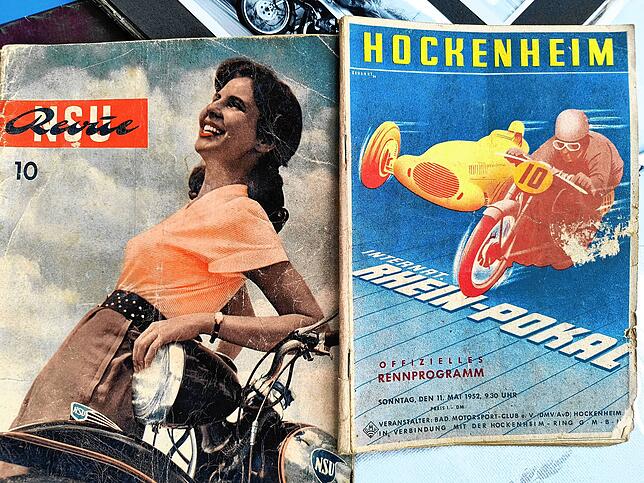 Vergangene Zeiten: In den 50ern wurden die Worte NSU und Hockenheim in einem Atemzug genannt. Rainer Schall hat etliche alte ...