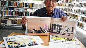 Willi Raiber stellt sein „Freudichbuch“ zur Stadterhebung Wehrs vor. Foto: Michael Gottstein