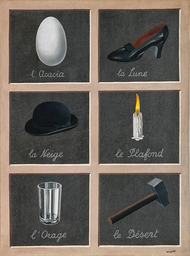 René Magritte: „Der Schlu?ssel der Träume“, 1930.