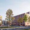 So soll die Neue Mitte von der Schlossseeallee betrachtet im Jahr 2020 aussehen: rechts das neue Rathaus, links ein Wohn- und ...
