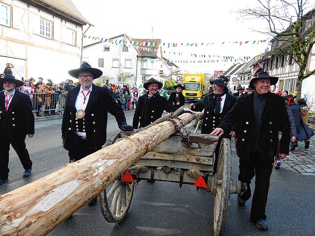 Bild 3: Fasnacht in Bermatingen: 100. Narrenbaum und 55 Jahre Zimmergilde – Die besten Bilder!