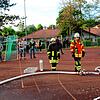 Mit Interesse verfolgten zahlreiche Zuschauer die öffentliche Feuerwehrprobe der Freiwilligen Feuerwehr Abteilung Wald am Montag am und ...