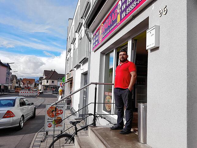 Amer Oman, Inhaber des Sindbad Pizza Lieferservice in der Fürstenbergstraße.