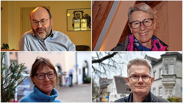Viele Erwartungen stellen Gläubige aus dem Bodenseekreis an den neuen Papst. Oben, von links: Ulrich Hund, katholischer Pfarrer in ...