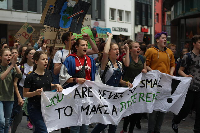 Auch bei uns in der Region finden regelmäßig Friday for Future Demos statt.