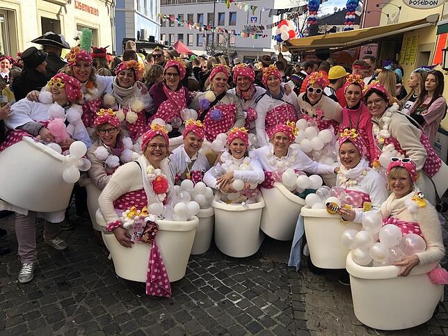 Bild 9: So schön war die Hoorige Mess&lsquo; in Tiengen: Wir haben die größte Straßenfasnacht der Region in Bildern und Videos festgehalten