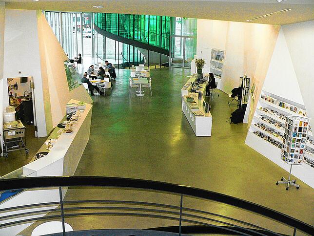 Blick ins Foyer des Kunsthauses Aarau im Februar 2020.