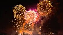 Seenachtfest Konstanz und Fantastical Kreuzlingen am 11.08.2018: Das gemeiname Finale beim Feuerwerk auf der Konstanzer und auf der ...