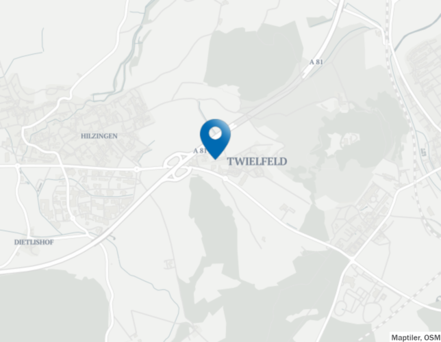 Hier geschah der Brand im Hilzinger Teilort Twielfeld.