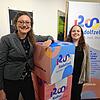 Museumspädagogin Jacqueline Berl (links) betreut die Bürgerprojekte des Stadtjubiläums 2026, Nina Herzog (rechts) ist die Leiterin des ...